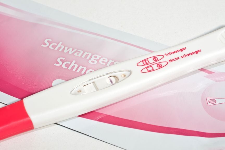 Schwangerschaftstest zu lange gewartet