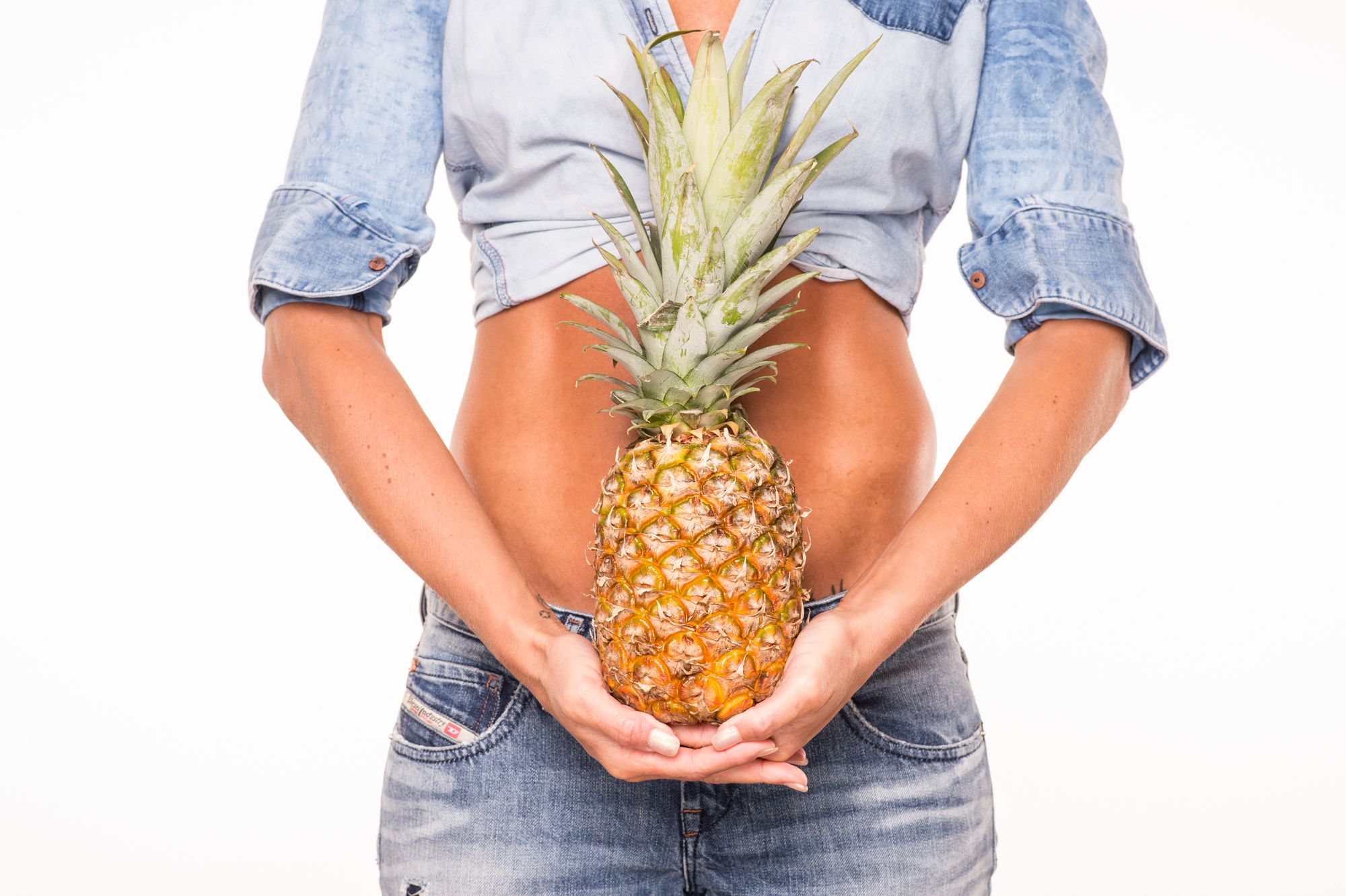 Babybauch 19 Fruechte Ananas