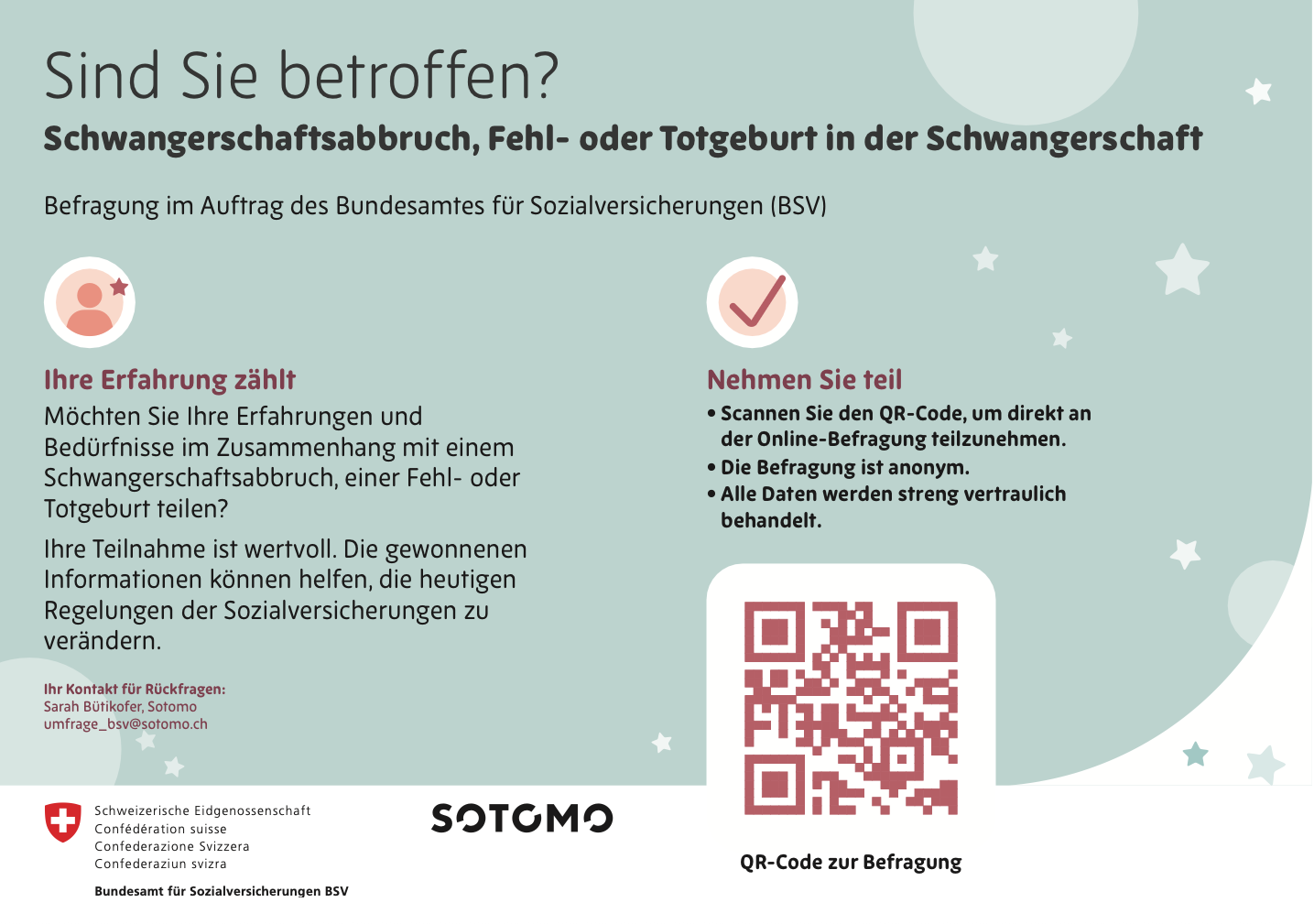 Flyer Befragung Fehl- und Totgebur
