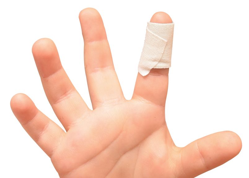 Zeigefinger mit Pflaster