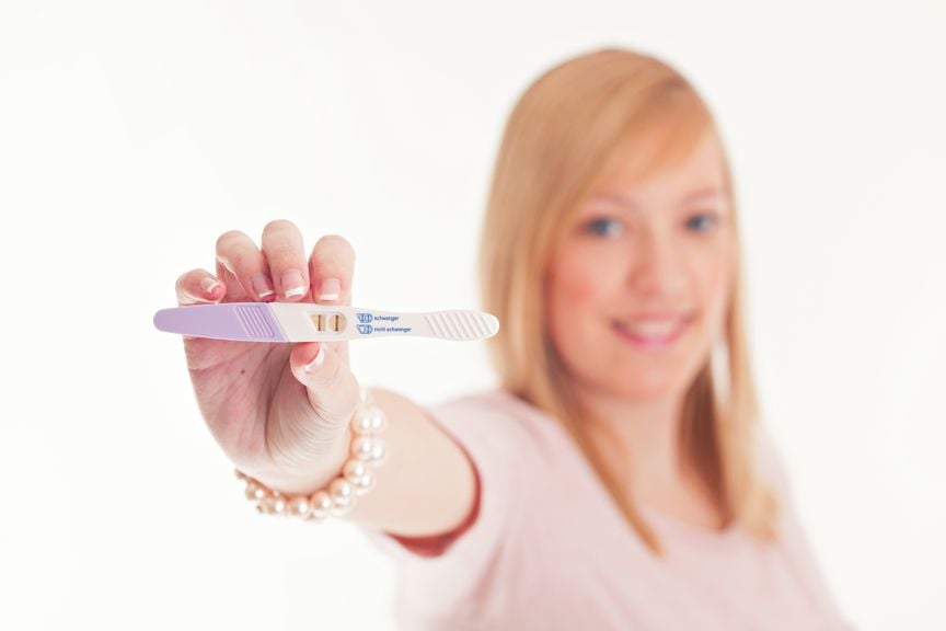 Strich schwangerschaftstest schwacher Schwangerschaftstest: Zwei