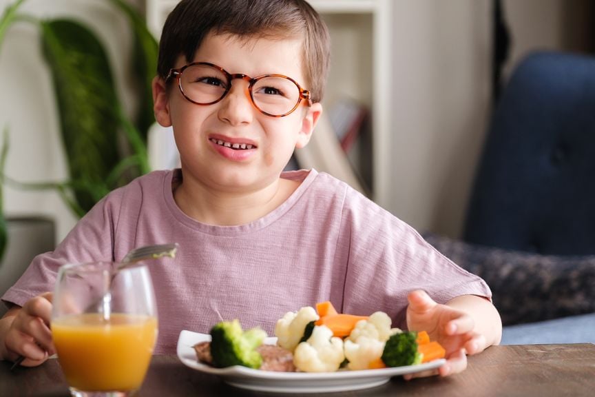 Kind mag Gemüse nicht essen