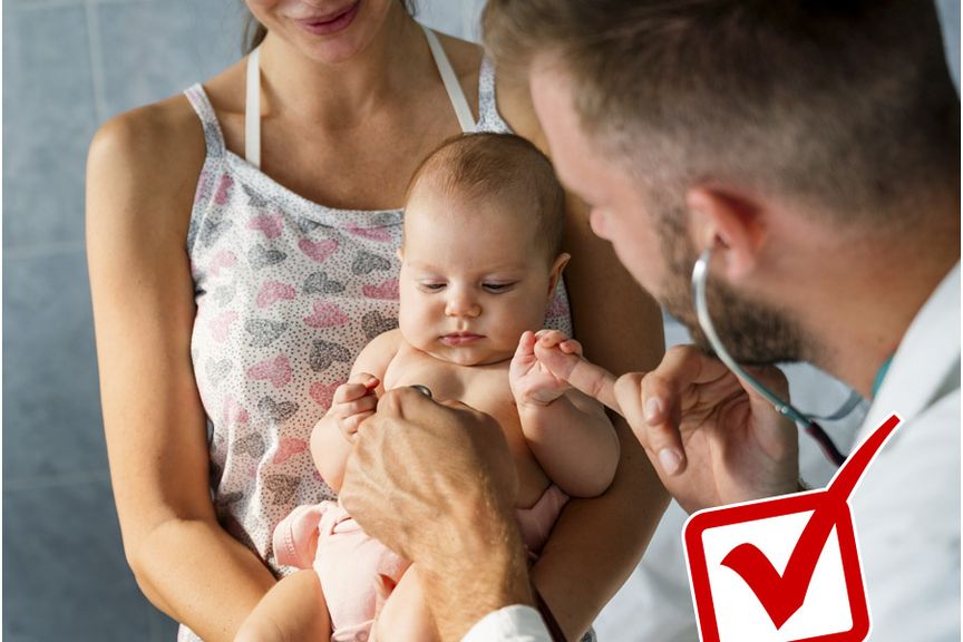 Kinderarztwahl mit Icon