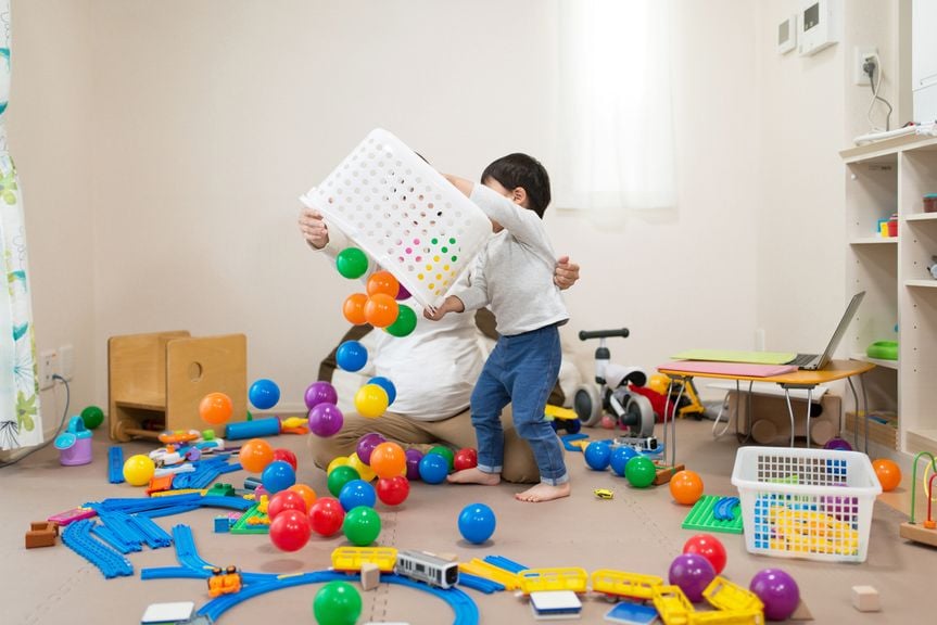 Chaos im Kinderzimmer