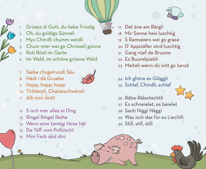 ChinderMusigWält - Lieder auf CD