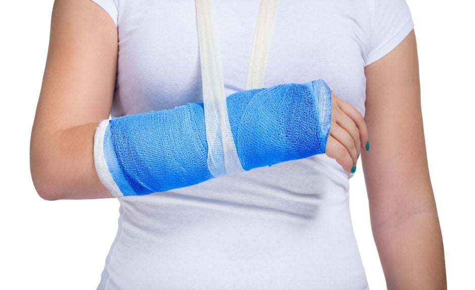 Arm im Gips