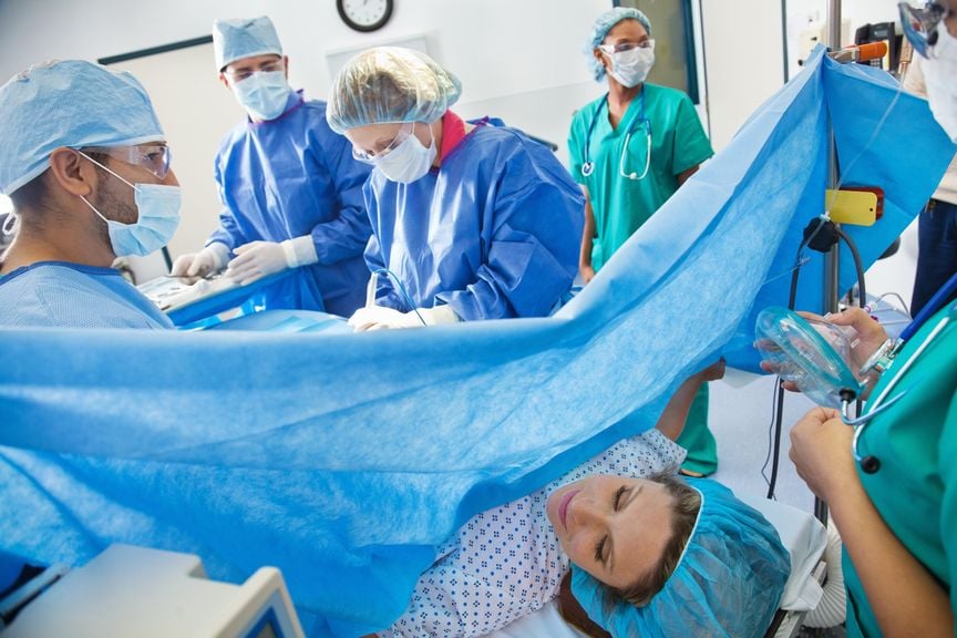 Kaiserschnitt Operation