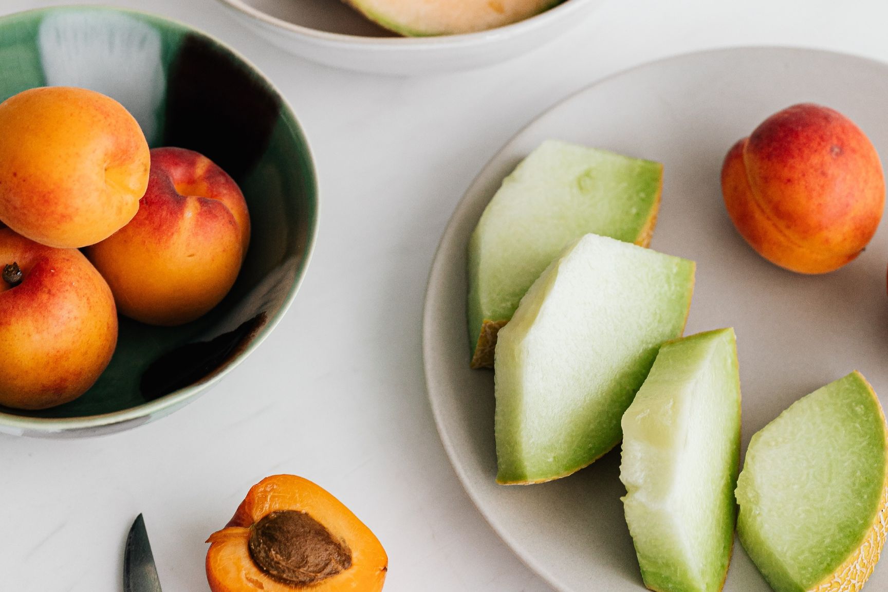Melonen-Aprikosen-Brei mit Datteln